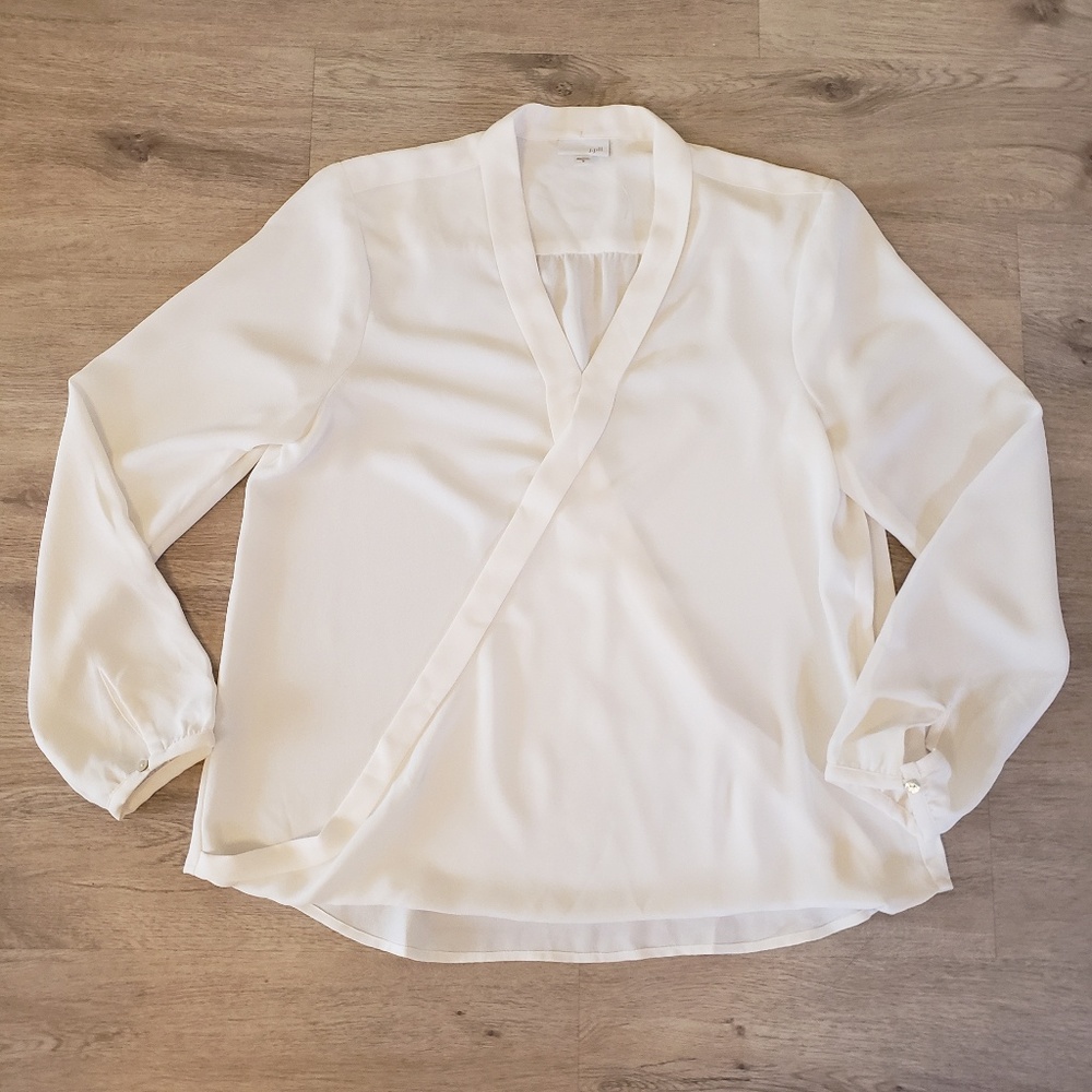 J.Jill Cream Blouse